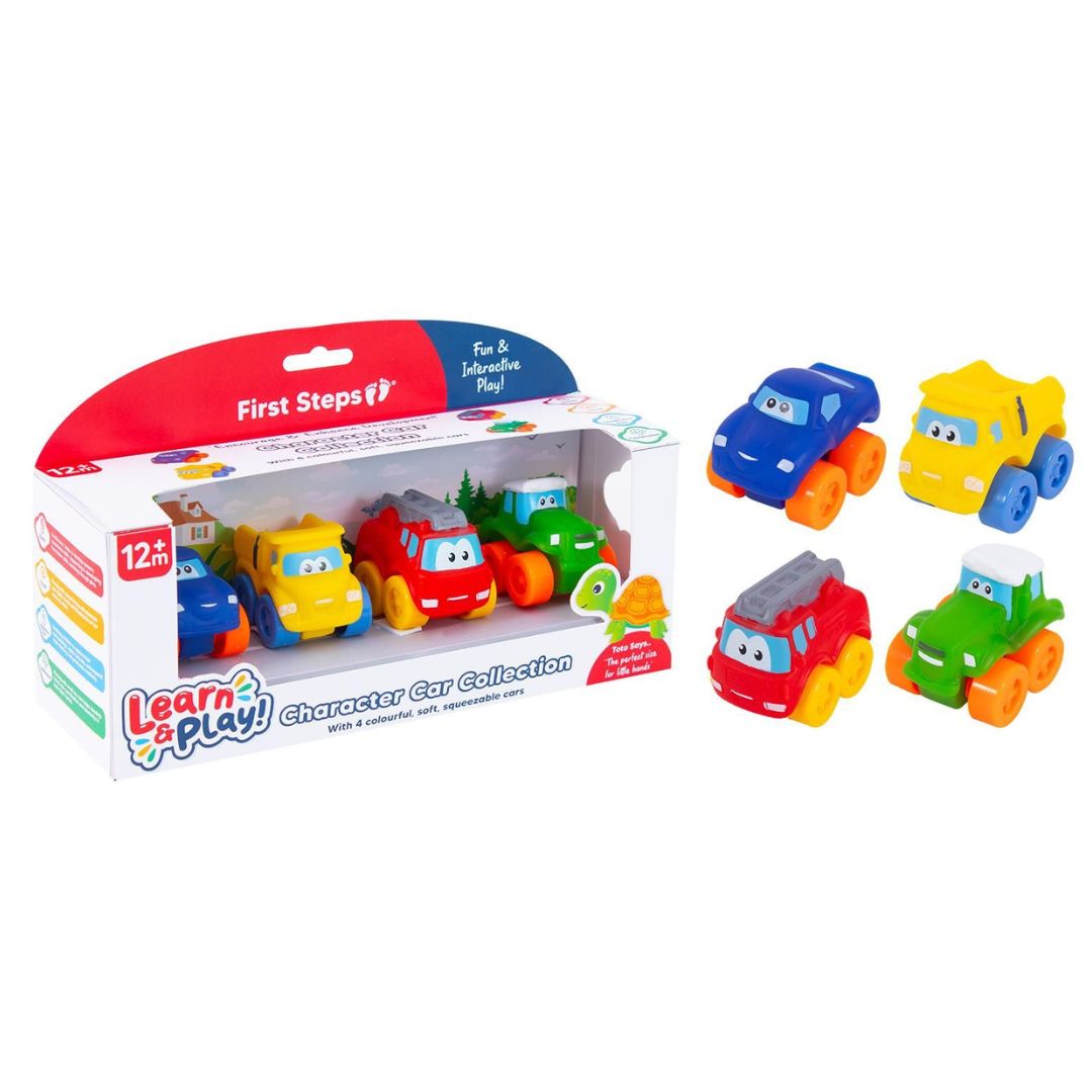 First Steps Learn & Play Car Collection - Pack of 4